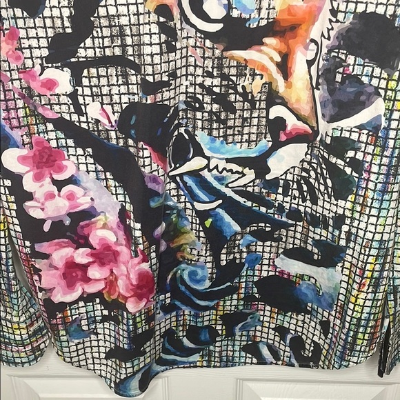 Robert Graham Blue and Black Casual Button Down Shirt - Picture 3 of 7